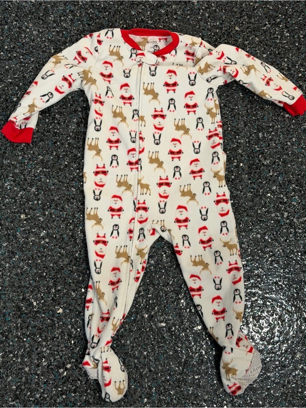 Simple Joy Unisex Sleeper Footed Pajamas 24 Months Carters Fleece Christmas